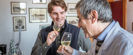 Clemente Zecca and winemaking consultant Clemente Zecca and winemaking consultant