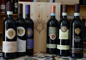 degustační dřevěná kazeta 6 lahví typ 10